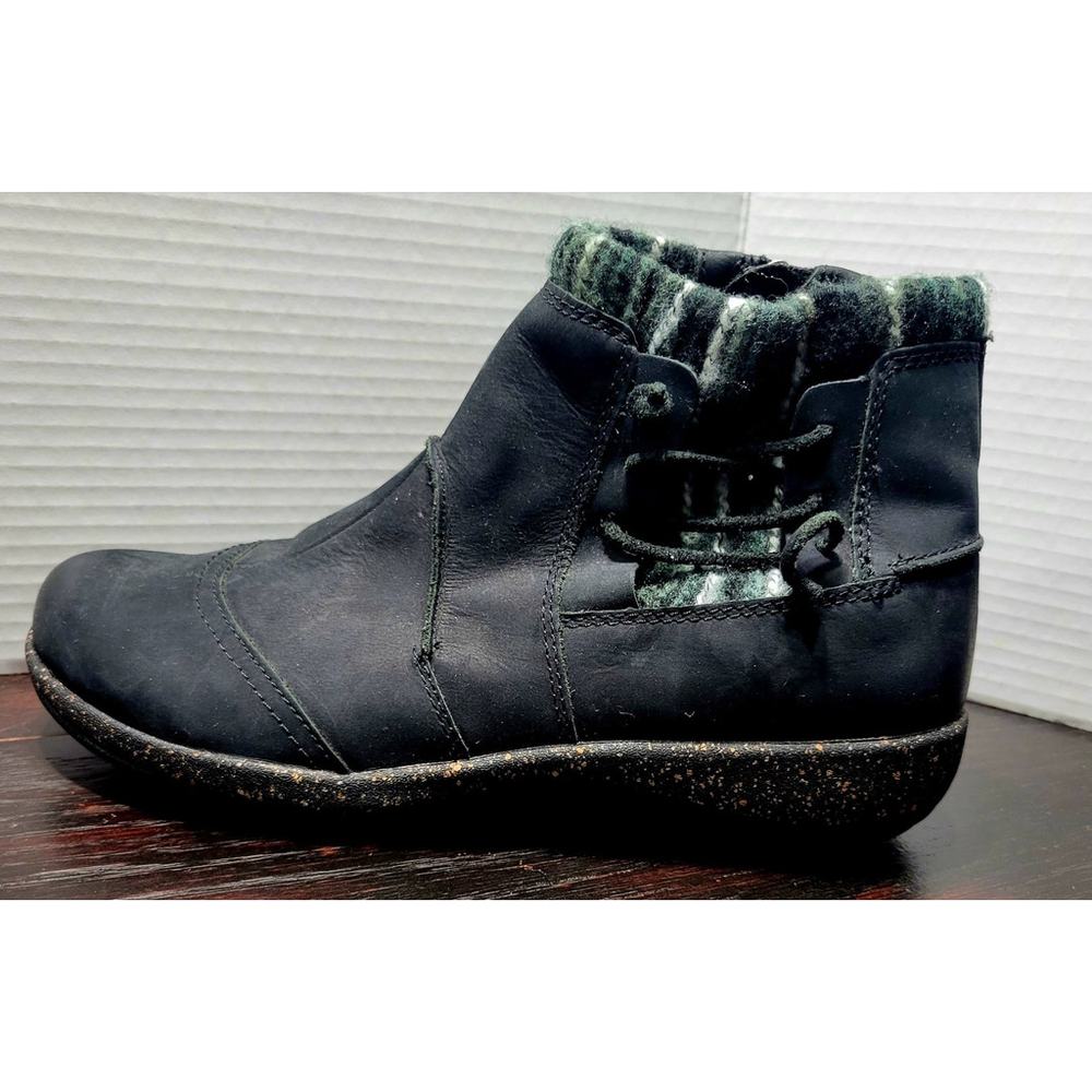 Aetrex Womens Cammie Black Suede Bootie Size 10 - Picture 6 of 11